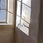 window set in lime putty plaster